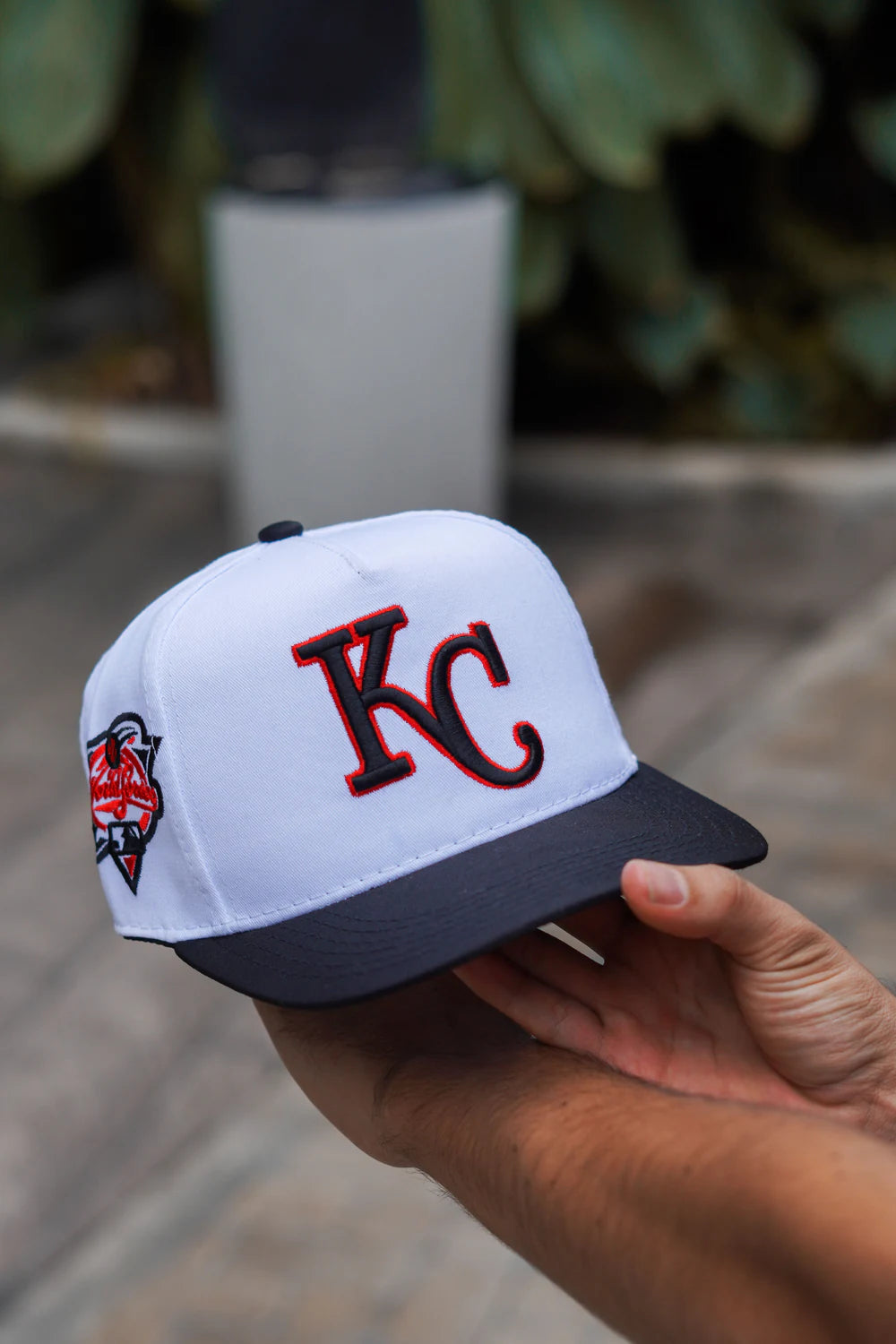 Gorra Royals World Series Blanca — Blanco · Negro