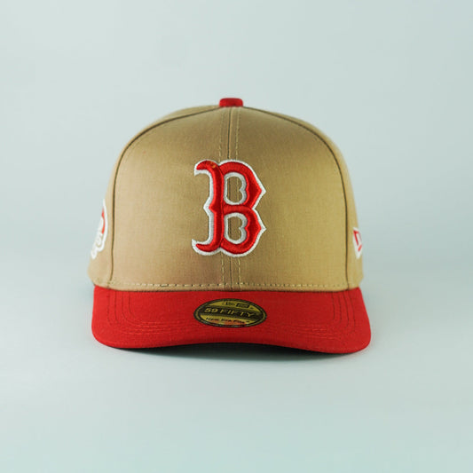 NewEra Beige/Roja Boston Red Sox