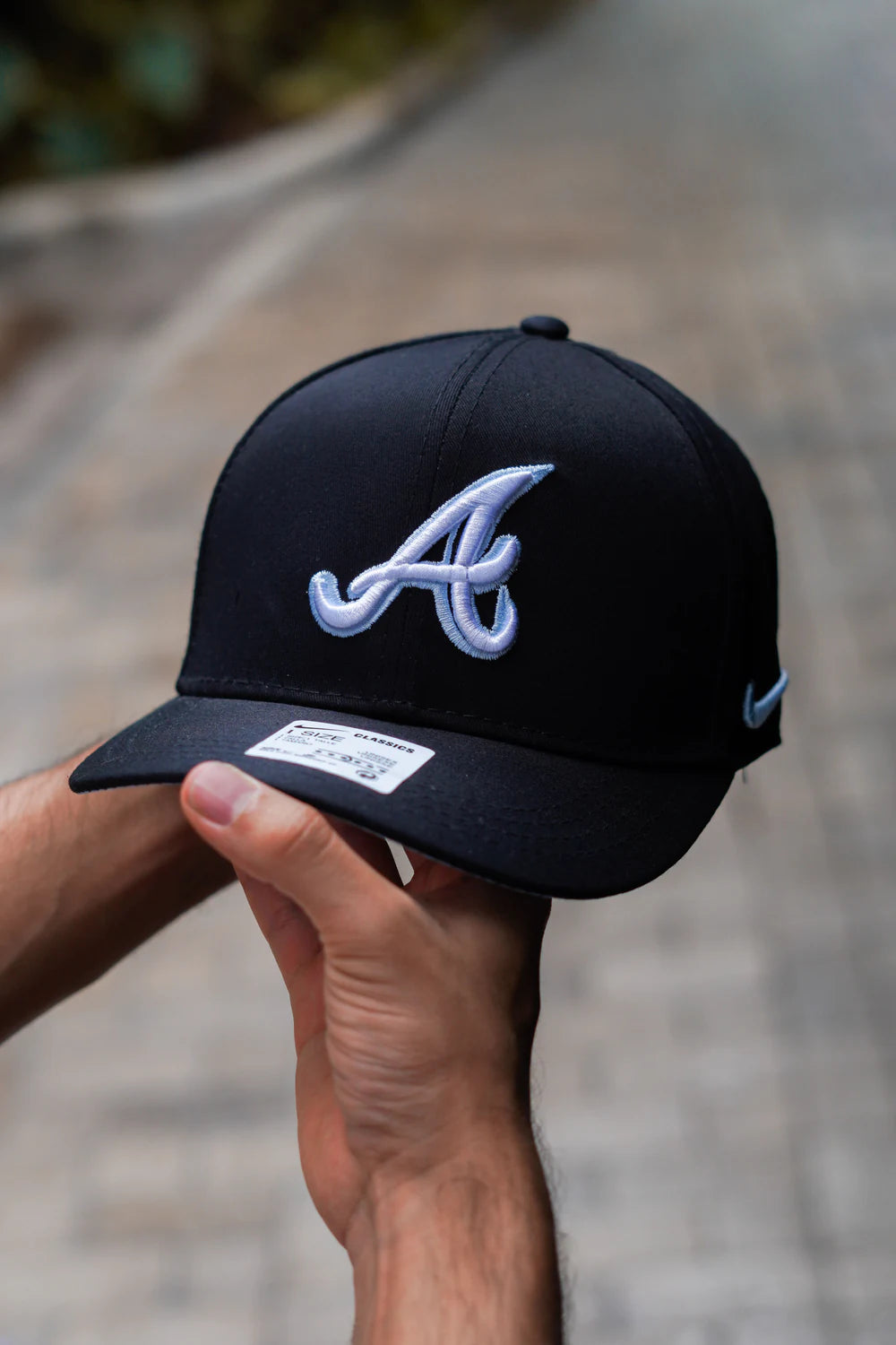 Gorra Braves Negra / Celeste de Atlanta Braves, colorway Negro · Celeste