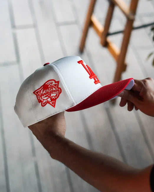 Gorra Dodgers Blanca / Roja de Los Angeles Dodgers, colorway Blanco · Rojo